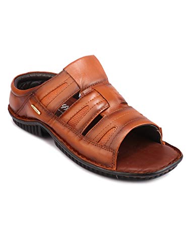 Image of Red Chief Genuine Napa Leather Casual Slip-On Slipper for Men | RC7014