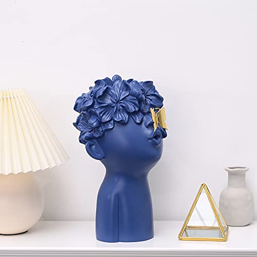 Notakia Creative Resin Character Statues Home Decor Living Room Wine Cabinet Bar Decoration Birthday Gift (One Blue Big Size) #TOP2