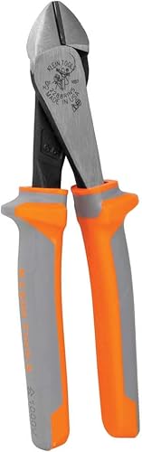 Miniatura 11 de Klein Tools 2288RINS Alicates cortadores diagonales aislados de 1000 V, fabricados en Estados Unidos, diseño de alto apalancamiento, cuchillos