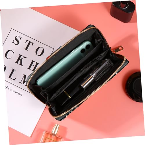 LIFKOME Elegant Women Wallet Zippered Handbag Shiny Wallet for Women Purse Fashionable Crossbody Purse4