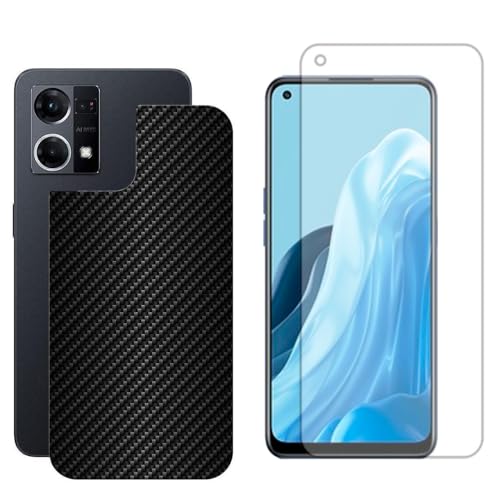 Virtual Multi - Película Hidrogel + Adesivo Fibra de Carbono para Oppo Reno7 - Preta