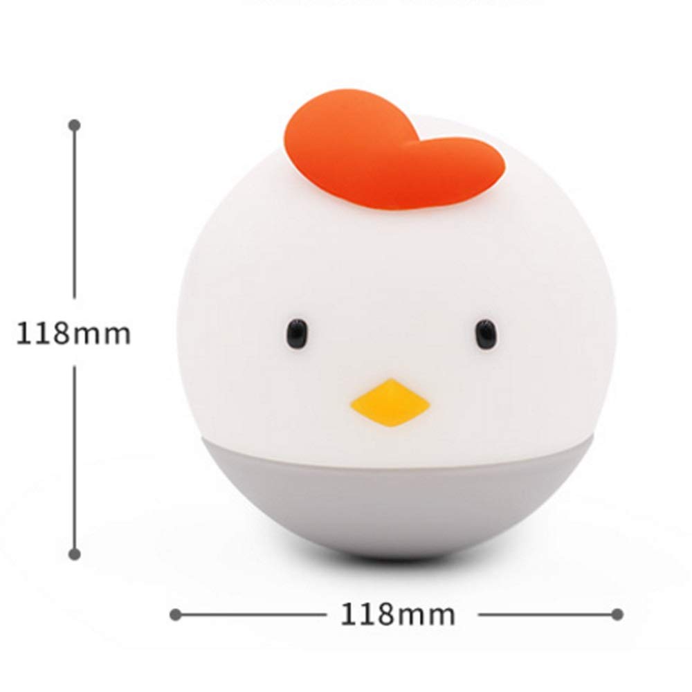 Luce Notturna in Silicone Ricaricabile Tramite USB, Luce di Controllo del Tocco con Luce soffusa, utilizzata in Camera da Letto, seconda Stanza dei Bambini Interesting