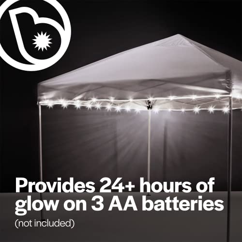 Canopybrightz Led Canopy Lights, White - Outdoor Canopy Tent Lights For 10'X10' Tents - Instant Pop Up Canopy Lights - Tailgate Tent Light - 40-Foot Led Light For Camping Tailgating Trade Shows & More #TOP4