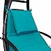 Barton Hanging Chaise Lounger Chair Arc Stand Porch Swing Hammock Chair w/Canopy Umbrella