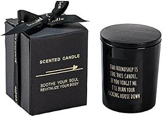 Jasmine Scented Candles - Friendship Gifts for Women - Birthday Gifts for Friends Female - Going Away Gifts for Friends, Best Friend Moving - Funny Bestie Gifts for BFF, Coworker,Funny Friend Gifts