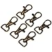 COTOWIN 1/2" Antique Brass Curved Lobster Clasps Swivel Trigger Clips Snap,Pack of 20