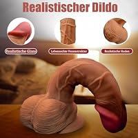 17,8CM Realistischer Dildo Weich Sex Spielzeug mit Saugnapf für die Frau – Ansicht 3
