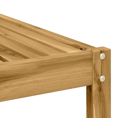 Mobilier modulable en acacia blanc résistant aux intempéries - 5