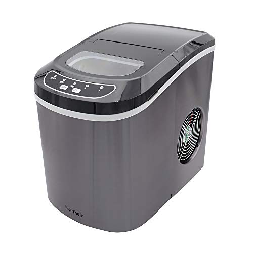 Northair Stainless Steel Portable Countertop Ice Maker with 26 lb. Daily Capacity - Black