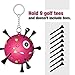 Golf Ball Tee Holder, 2Pcs Portable Golf Tee Holder with Novelty Keychain Accessory for Bag, Golf Accessories for Men/Women, Fits 3 1/4, 2 3/4, 1 1/2 Tees