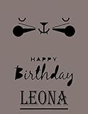 Photo Gallery happy birthday leona: leona happy birthday gift . sketchbook cute cat on cover. large unlined blank papers for sketching, drawing & doodling ,110 ... crayon coloring and colored pencil drawing Photo Gallery happy birthday leona: leona happy birthday gift . sketchbook cute cat on cover. large unlined blank papers for sketching, drawing & doodling ,110 ... crayon coloring and colored pencil drawing