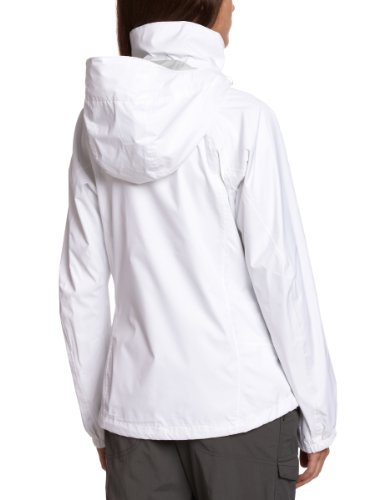 Chaqueta de senderismo para mujer impermeable con capucha ajustable contra el viento 2