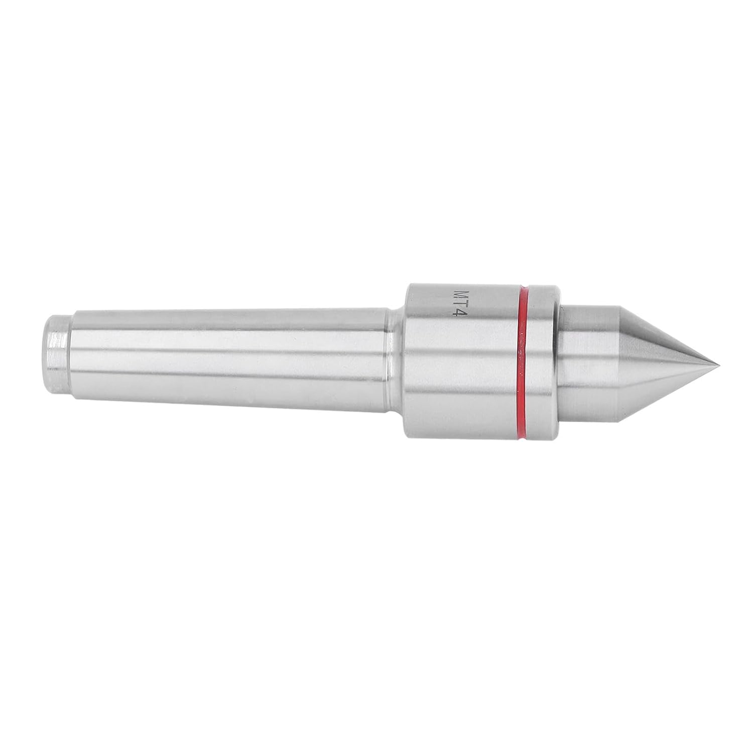 MT4 Live Center, High Carbon Steel 60° Morse Taper Turn Tool with Triple Ball Bearing Design for Lathe, Smoothly Rotates with Deep Grooved Ball Bearings, and