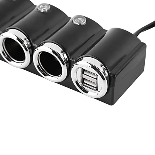 Cargador USB para coche con adaptador de encendedor múltiple universal 2
