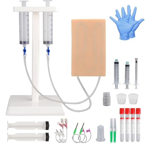 MedEduQuest MedEduQuest Multipurporse IV Injection Phlebotomy Practice Kit, Venipuncture Practice Kit with Blood and Veins