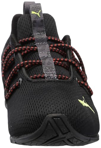 PUMA Unisex-Child Cross Training Shoes Axelion Spirit Sneaker, Castlerock Black-Victoria Blue, 4 US Big Kid2