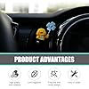 Bawkars Cute Duck Car Air Fresheners Vent Clips, Rotating Windmill Aroma Diffuser Outlet Vent, Auto Air Conditioner Vent Aromatherapy Decorative, Universal Dashboard Trim Clip for Cars (Yellow #Duck) #2