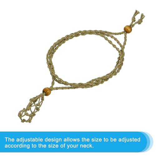 PATIKIL Empty Stone Necklace Holder, 2 Pcs Crystal Stone Holder Cage - Image 3