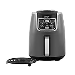 Ninja Air Fryer MAX, 5.2L, 6-in-1, Uses No Oil, Air Fry, Max Crisp, Roast, Bake, Reheat, Dehydrate, Family Size, Digital, Cook From Frozen, Non-Stick, Dishwasher Safe Basket, Grey & Black, AF160UK