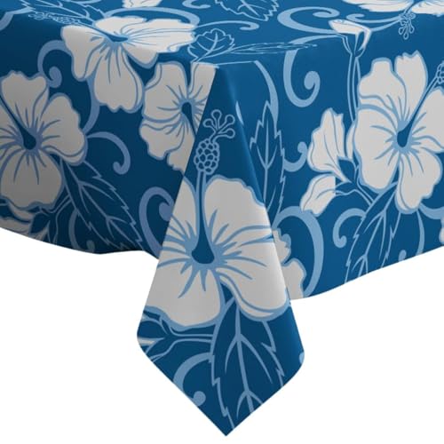 Xtremepads Polynesisch droompatroon patroon - rechthoek langwerpig linnen tafelkleed, 60 "x 102" inches wasbaar decoratief tafelkleed