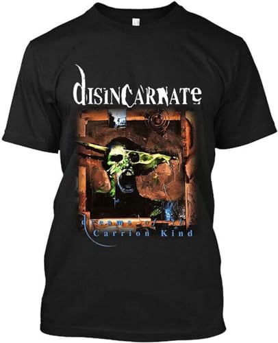NAIFEN Men's NWT! Disincarnate Dreams of The Carrion Kind American Heavy Metal T-Shirt S-3XL Black L