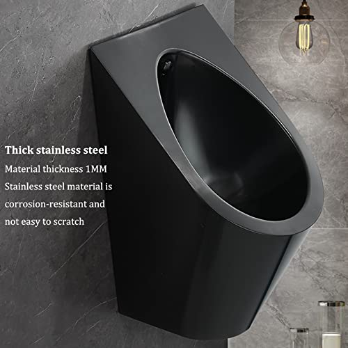 OTQEFTN Household Items Universal Flushing Stainless Steel Urinal,Infrared Automatic Induction Wall-Mounted Men's Urinal,Bathroom Public Toilet Urinal with Flush Valve