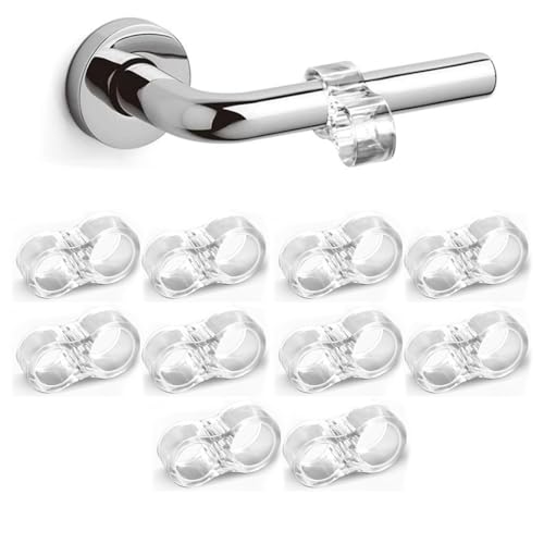 JRYXDS 10 Pack Pvc Topes De Puerta Silicona Flexible Protector Puertas Protege La Pared Para Manija De Puerta Ventanas Muebles