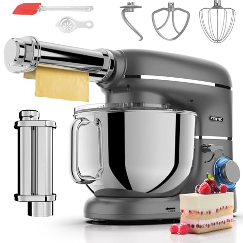 Fentic Robot Pâtissier avec Machine a Pates Fraiche – 2000W – Robot Cuisine avec Machine a Pate...