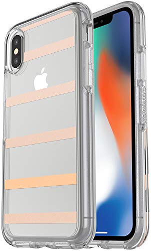 OTTERBOX Symmetry Series CLEAR SERIES Case for iPhone Xs & iPhone X - Retail Packaging - INSIDE THE LINES (CLEAR/INSIDE THE LINES)