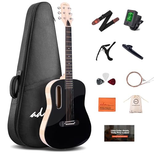 ADM Acoustic Guitar Kits for Beginners Adults - 38' Steel-String Guitars Bundle with Online Lesson...