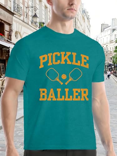Image of Mens P-Ball Shirt Pickleball Player Themed Tee Tops