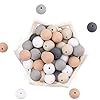 let’s make 15mm 50pc Baby Siliconen Tandjes Kralen Voedingswaarde Kauwkralen voor DIY Nursing Necklace, Verlicht de…