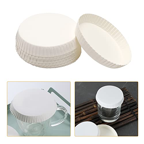 100pcs Disposable Cup Coverware 8 X 8cm Coffee Cup Drinking Lid Paper Cup Cap for Wedding/Parties//Kitchen (8 X 8cm)