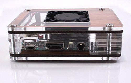 Zebra Wood Case with Fan for ASUS Tinkerboard ~ C4Labs