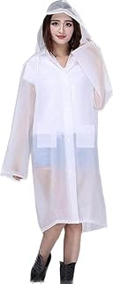 magic Women's/Girl Rain Coat/Rain Wear Absolute Comfortable and Made with 100% Water Proof Material (Size: Universal,Color-White)-picture-31
