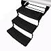 Prest-O-Fit 2-4049 Black 22" Wide Wraparound Radius RV Step Rug, 3 Pack,