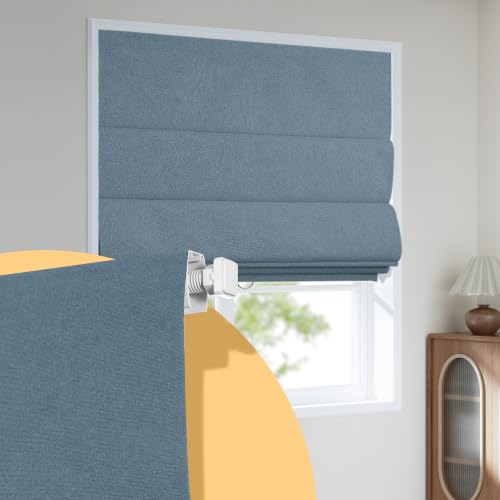 Boolegon No Drill Blackout Roman Shades