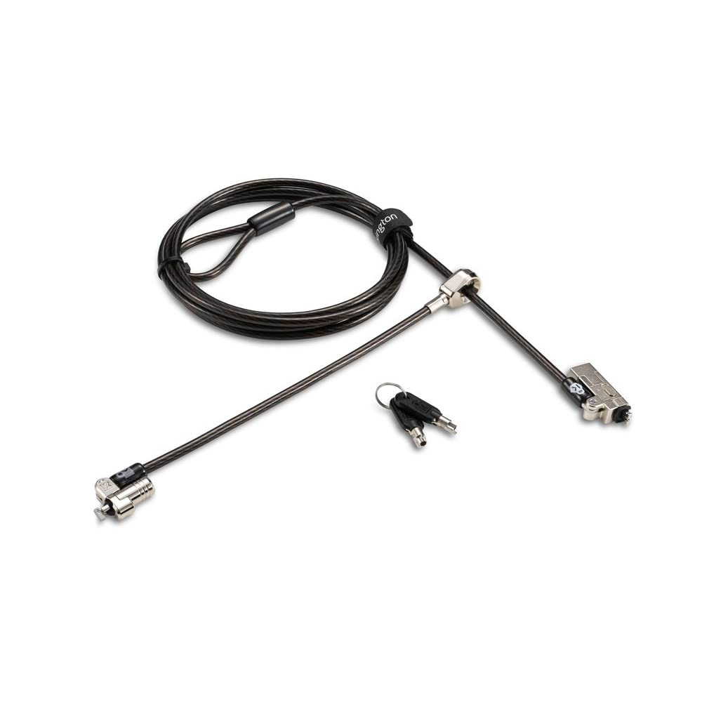 Kensington NanoSaver Master Keyed Twin Head Lock Cable Security for Laptop