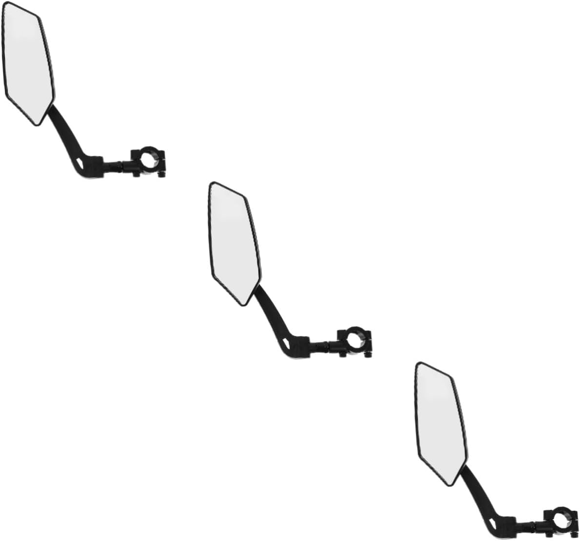 ibasenice 3pcs Electric Bike Mirror Right Side Mountain Rearview Mirror for Handlebar Design Easy Installation Cycling Accessory for Safety and Visibility