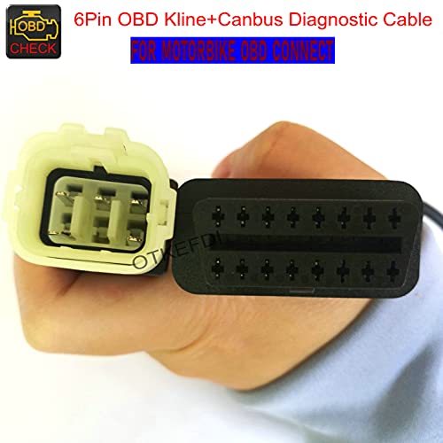 Motorcycle 6 Pin Obd Diagnostic Cable Motorbike Kline And Canbus Motorbike Adapter #TOP4