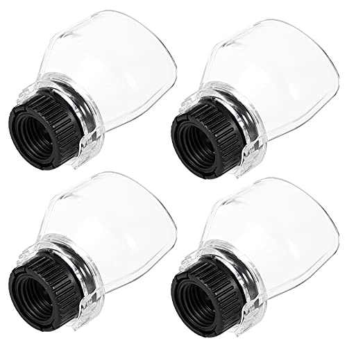 Bestgle 4 Pcs Rotary Tool Shield Attachment Safety Protective Cover Transparent Cover Shield Kit Accessories Wood Metal Cutting Sanding Polishing for Grinder, Rotary Grinder