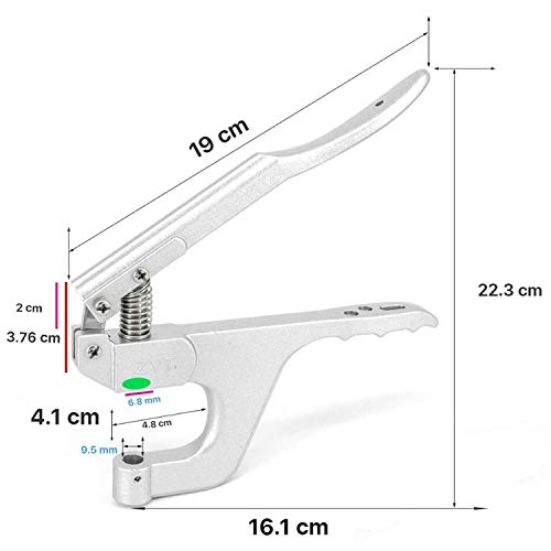 Trimming Shop 12.5mm Press Studs Fixing Dies Set with ZYT Plier, Tools for Snap Fasteners, Clothing Repair, Leather Craft, Replacement