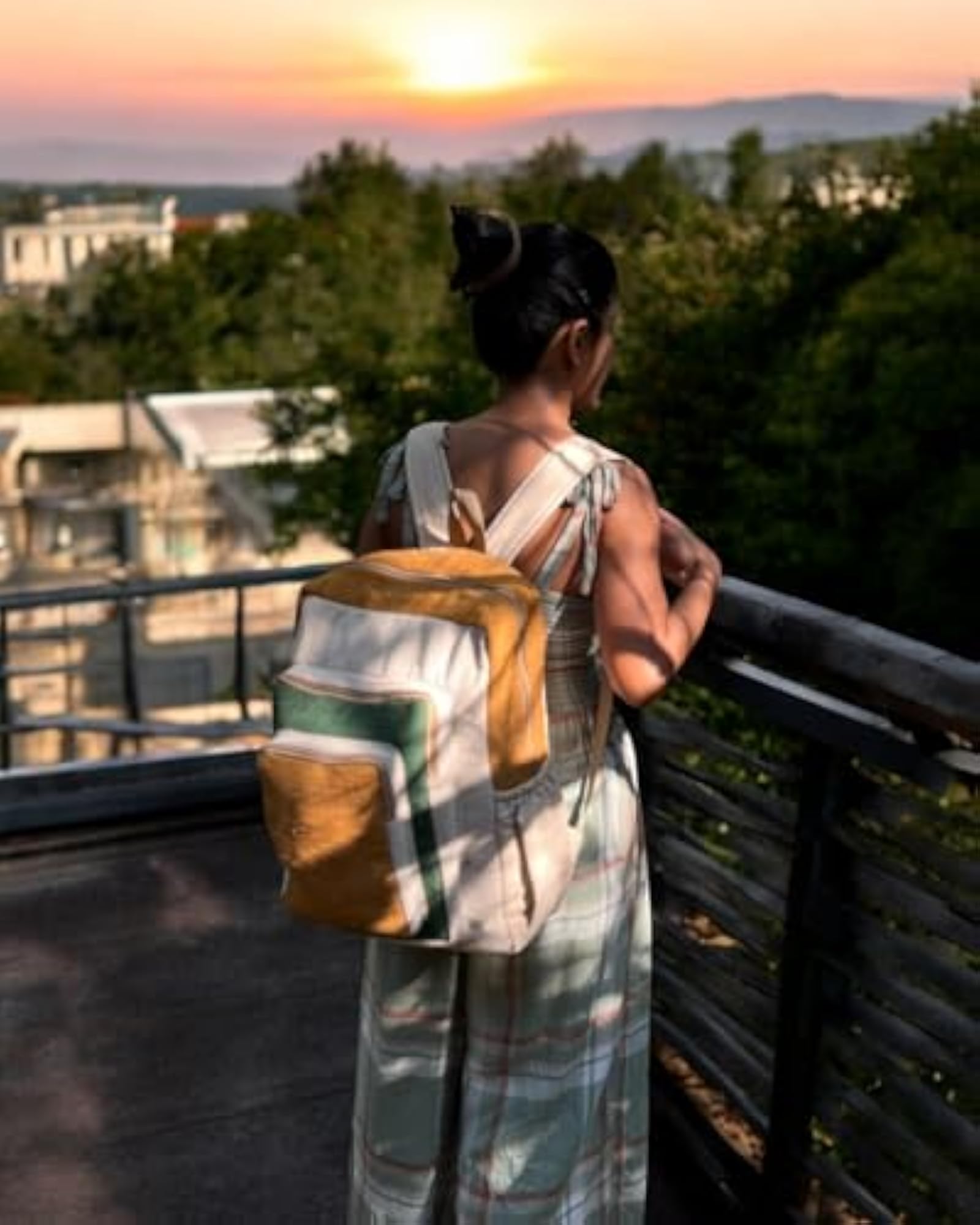 Eco-Friendly Unisex Hemp Backpack with Laptop Compartment