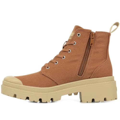 Image of Palladium Women's Pallabase Twill Canvas Combat Ankle Boots | Casual Boots