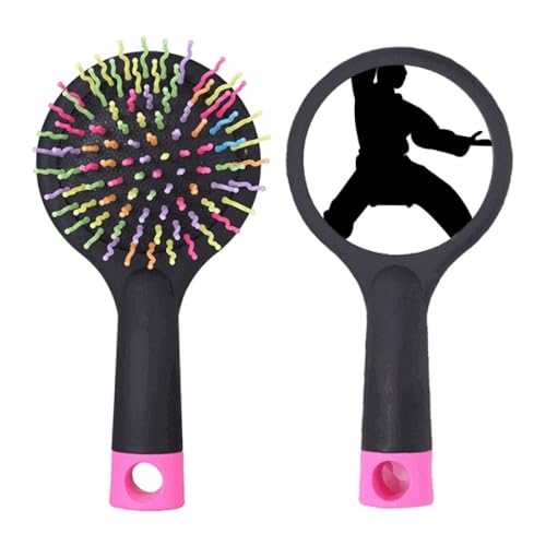 Brosse à cheveux démêlante Shaolin Kung Fu brosse de salon anti-nœuds avec coussin d'air
