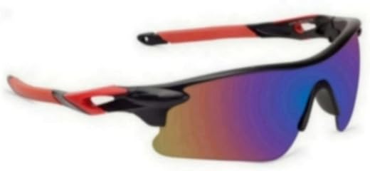 JEERATI UV Protected Men Sports Sunglasses Bike Riders (Black &amp; Red)