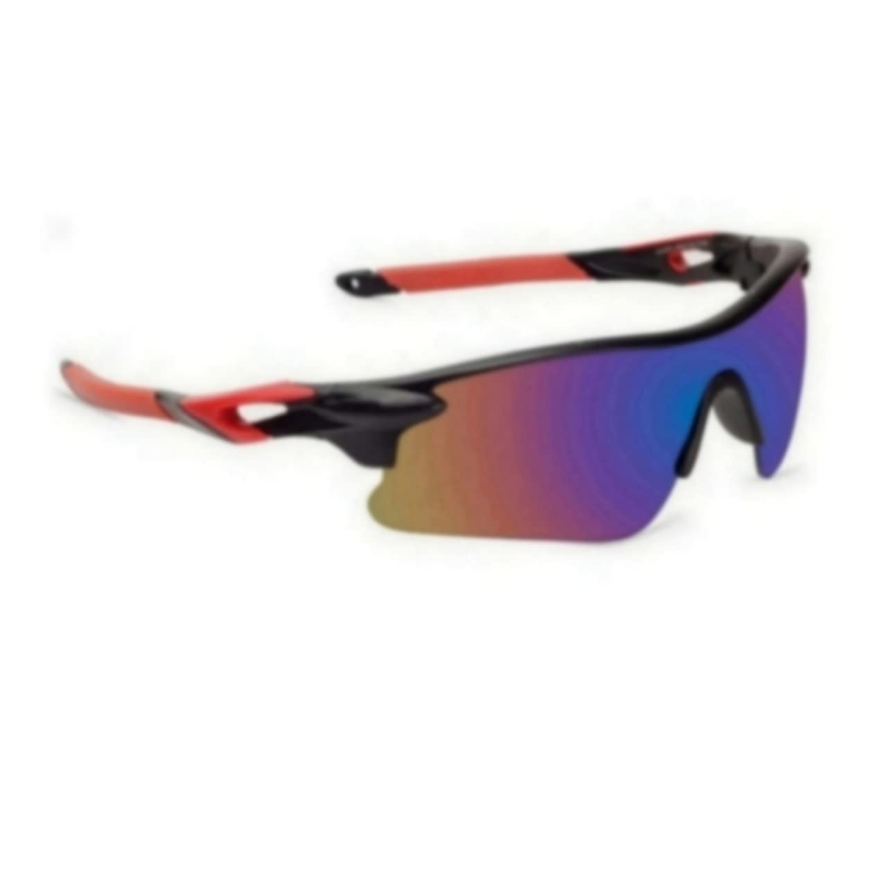 JEERATI UV Protected Men Sports Sunglasses Bike Riders (Black & Red)