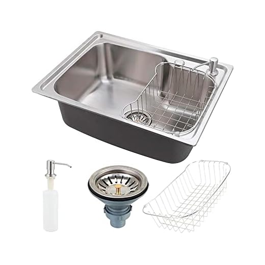Pingoo.Casa, Cuba para Cozinha com Acessórios, Gourmet, Aço Inox, Matis, Prata