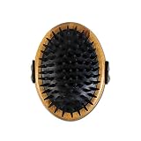 BAMBOO GROOM Curry Brush I Striegel mit weichen Gumminobben I Hundebürste für jedes Fell I Bürsten zur Fellpflege aus Bambus I Fellbürste zur Fellreinigung I Bürste für Katze & Hund