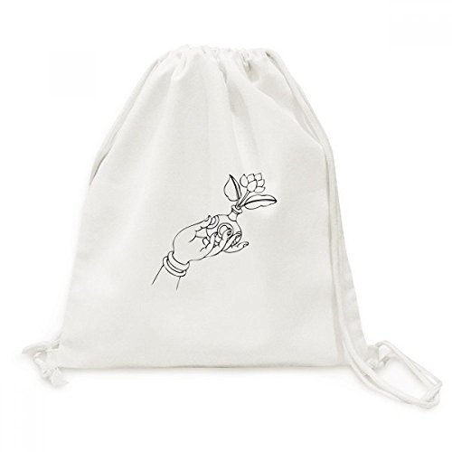 Vase bouddhiste sac de voyage toile cordon randonnee legere